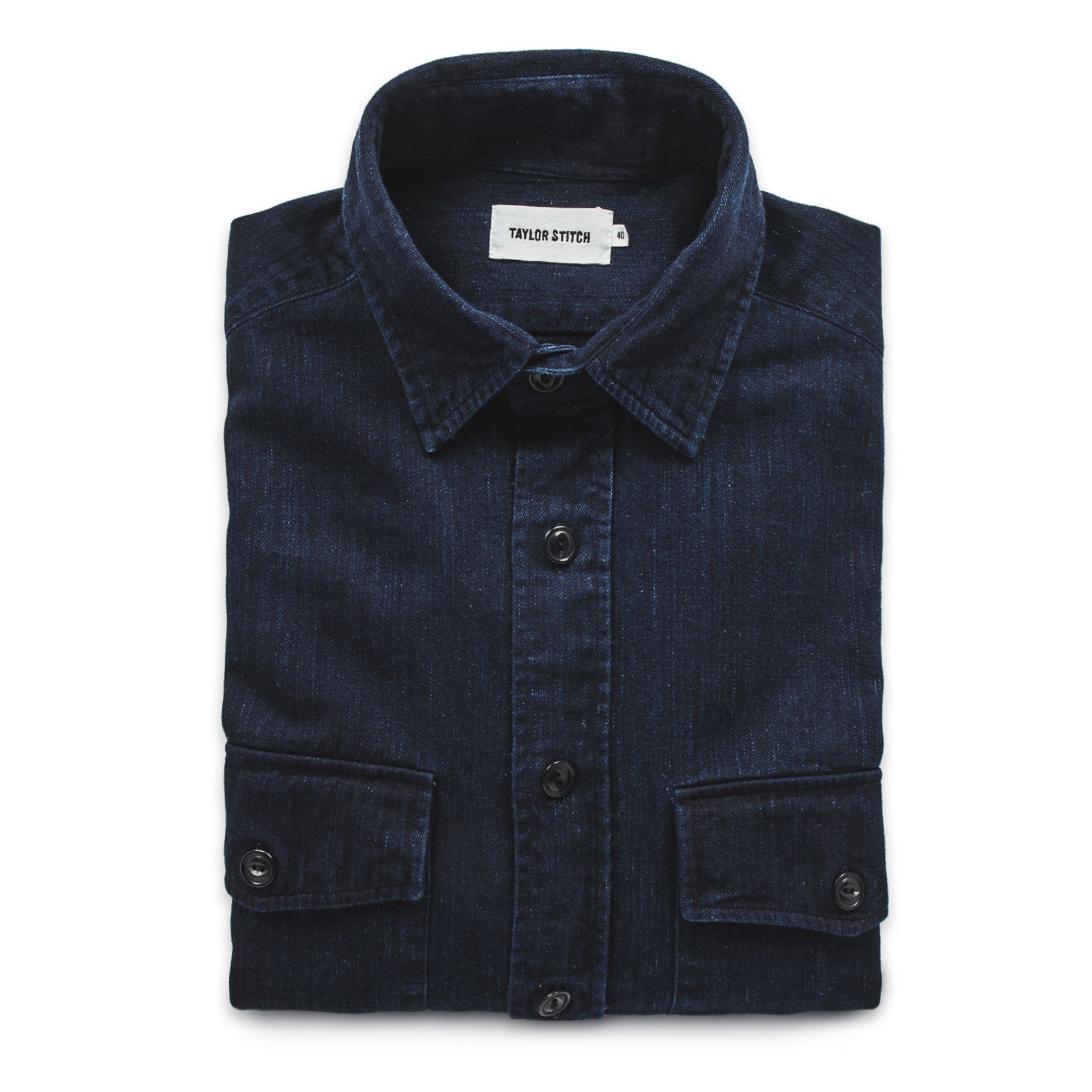 The Maritime Shirt Jacket in Sea Washed Indigo: Featured Image, Outerwear by Taylor Stitch