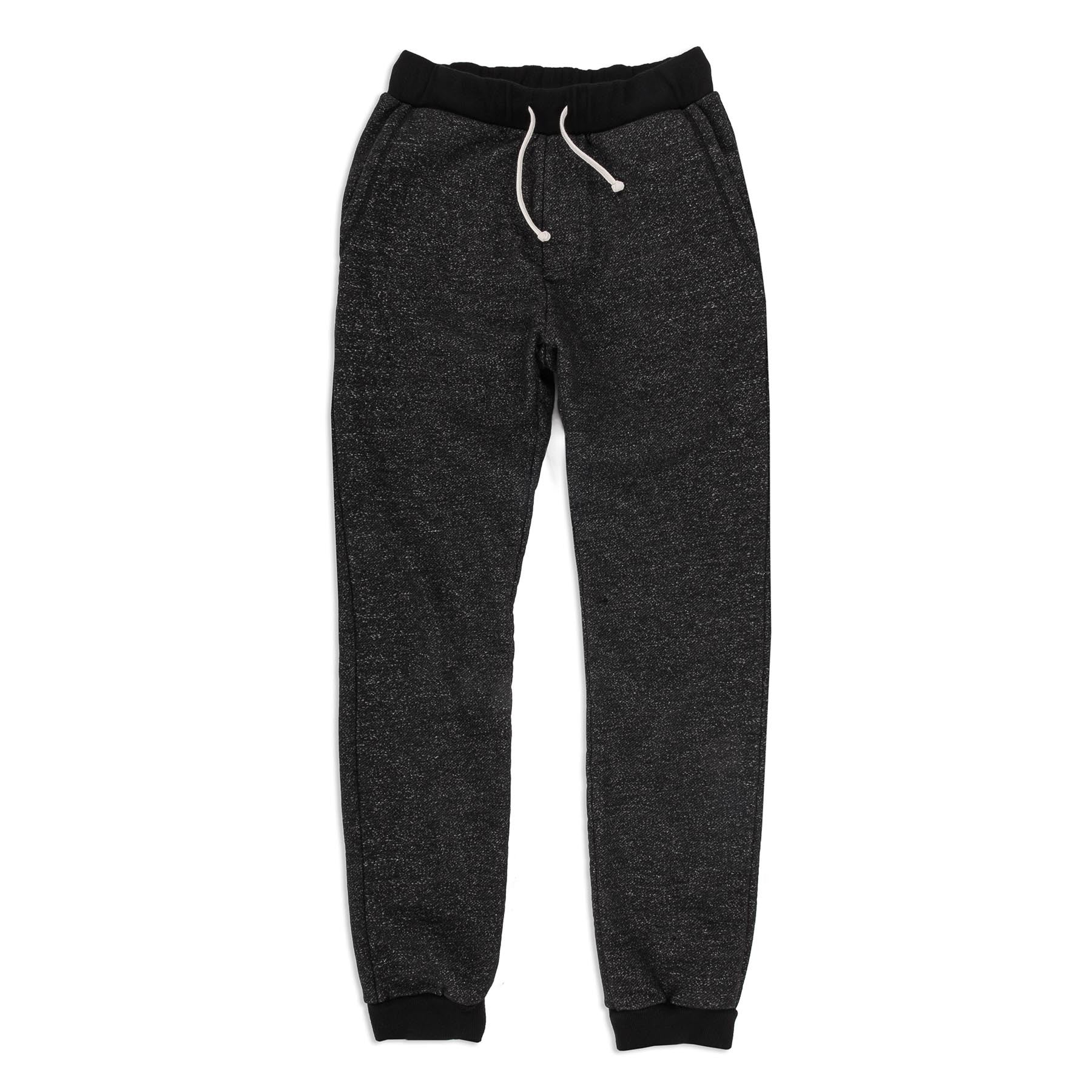 The Men's Apres Sweatpant in Salt and Pepper Fleece: Featured Image, Pants by Taylor Stitch