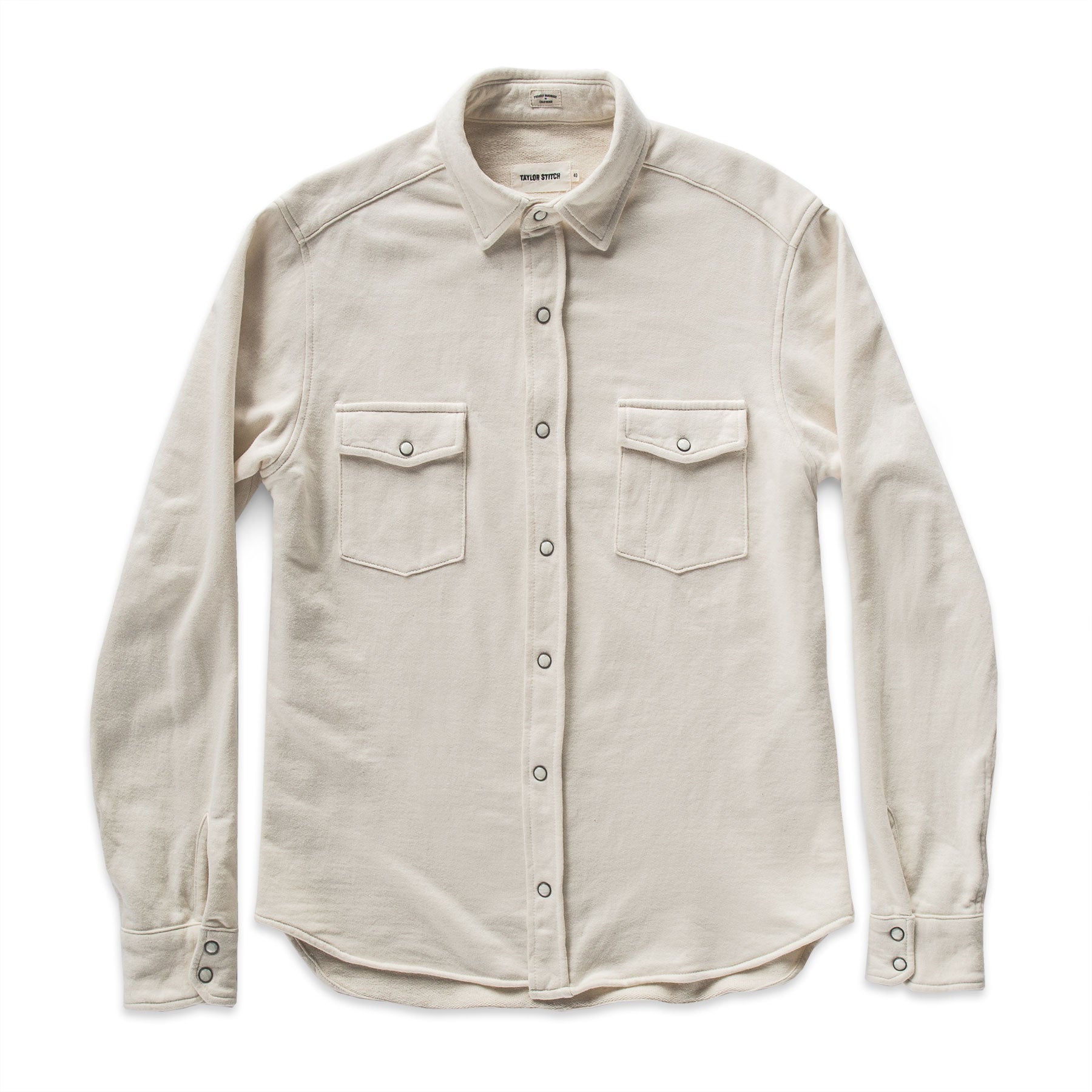 The Glacier Shirt in Natural French Terry: Alternate Image 5, Wovens by Taylor Stitch