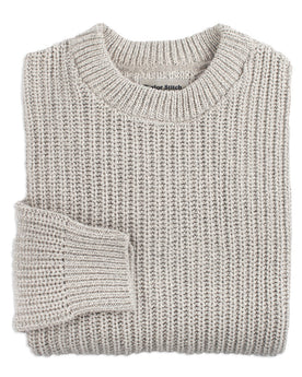 The Whaler Sweater in Ash: Featured Image, Knits by Taylor Stitch