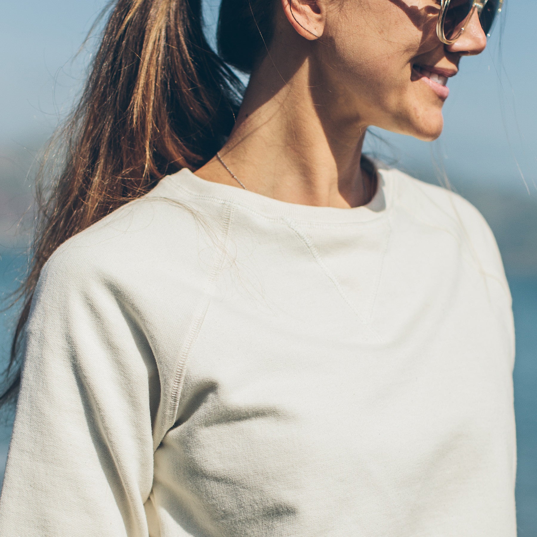 The Weekend Sweatshirt in Natural: Alternate Image 3, Knits by Taylor Stitch