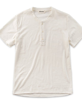 The Short Sleeve Henley in Natural Merino: Featured Image, Knits by Taylor Stitch