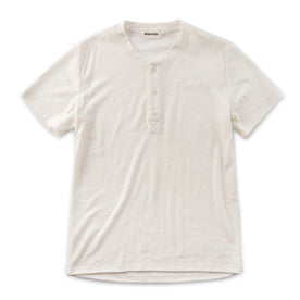 The Short Sleeve Henley in Natural Merino: Featured Image