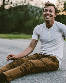 The Short Sleeve Henley in Natural Merino: Alternate Image 1, Knits by Taylor Stitch