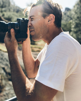 The Short Sleeve Henley in Natural Merino: Alternate Image 2, Knits by Taylor Stitch