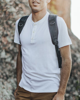 The Short Sleeve Henley in Natural Merino: Alternate Image 4, Knits by Taylor Stitch