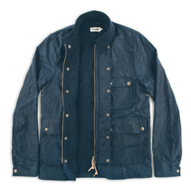 The Rover Jacket in Navy Waxed Cotton: Alternate Image 6