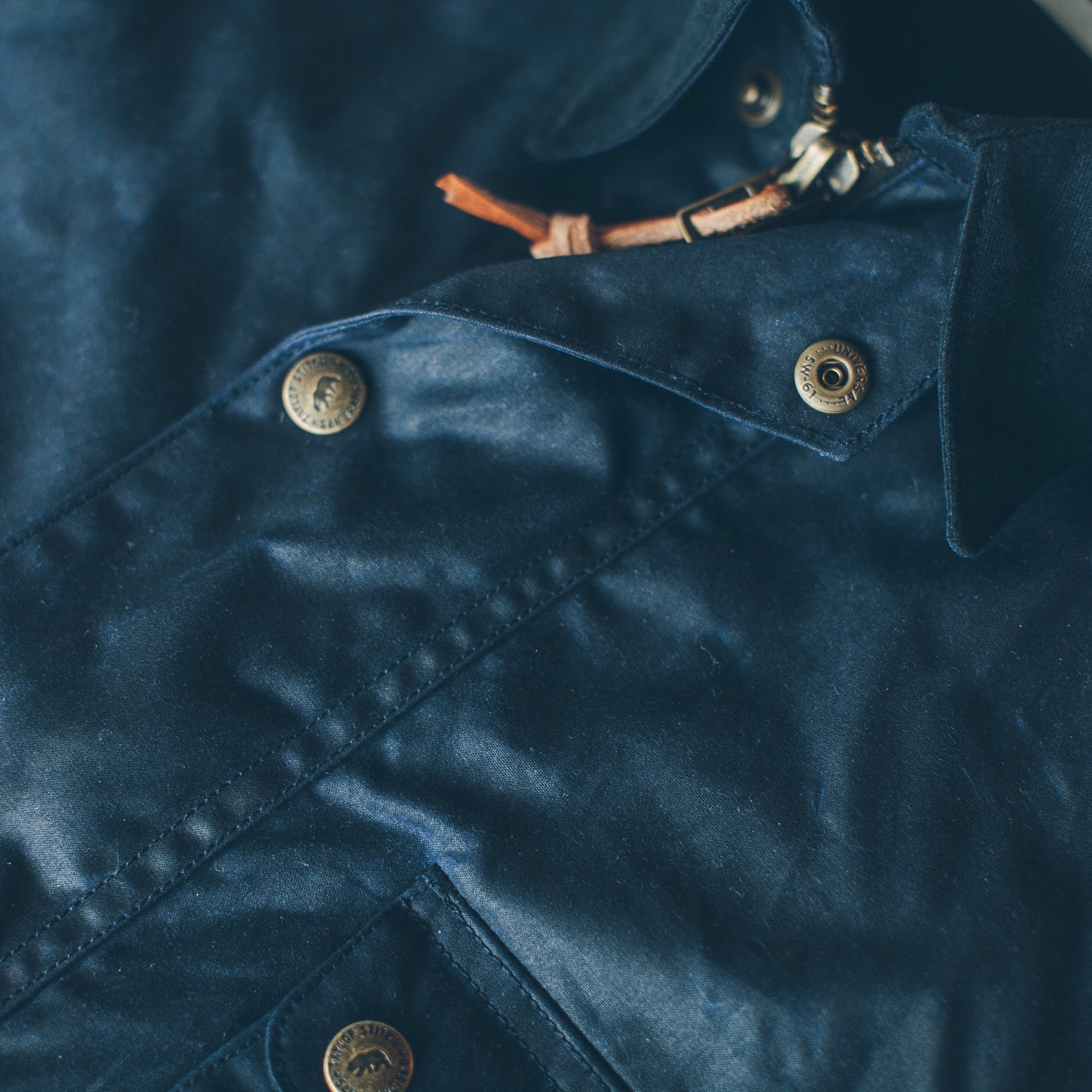 The Rover Jacket in Navy Waxed Cotton: Alternate Image 5, Outerwear by Taylor Stitch
