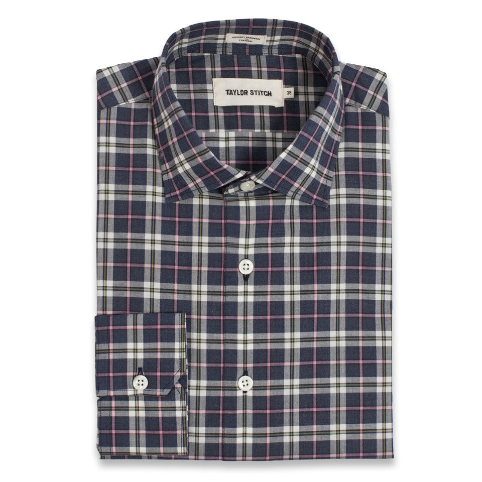 The Hyde in Navy Washed Poplin: Featured Image, Wovens by Taylor Stitch