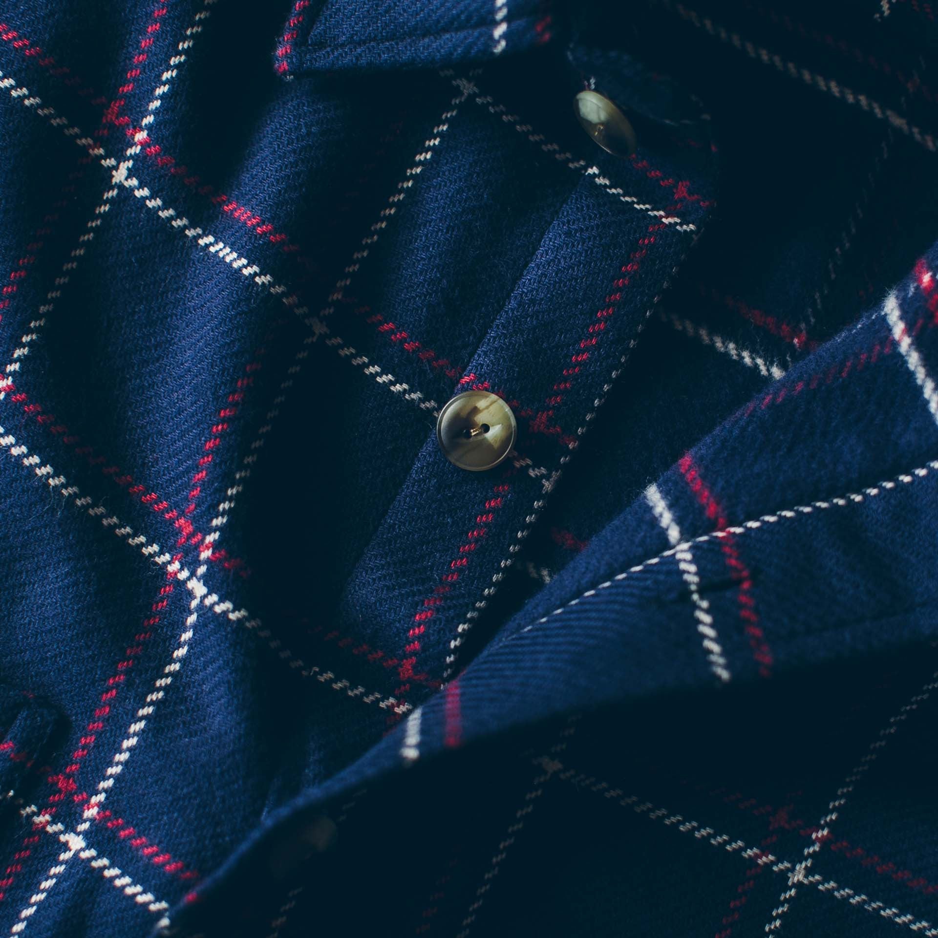 The Crater Shirt in Navy Plaid: Alternate Image 1, Wovens by Taylor Stitch