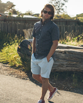 The Short Sleeve Jack in Navy Mini Floral: Alternate Image 3, Wovens by Taylor Stitch