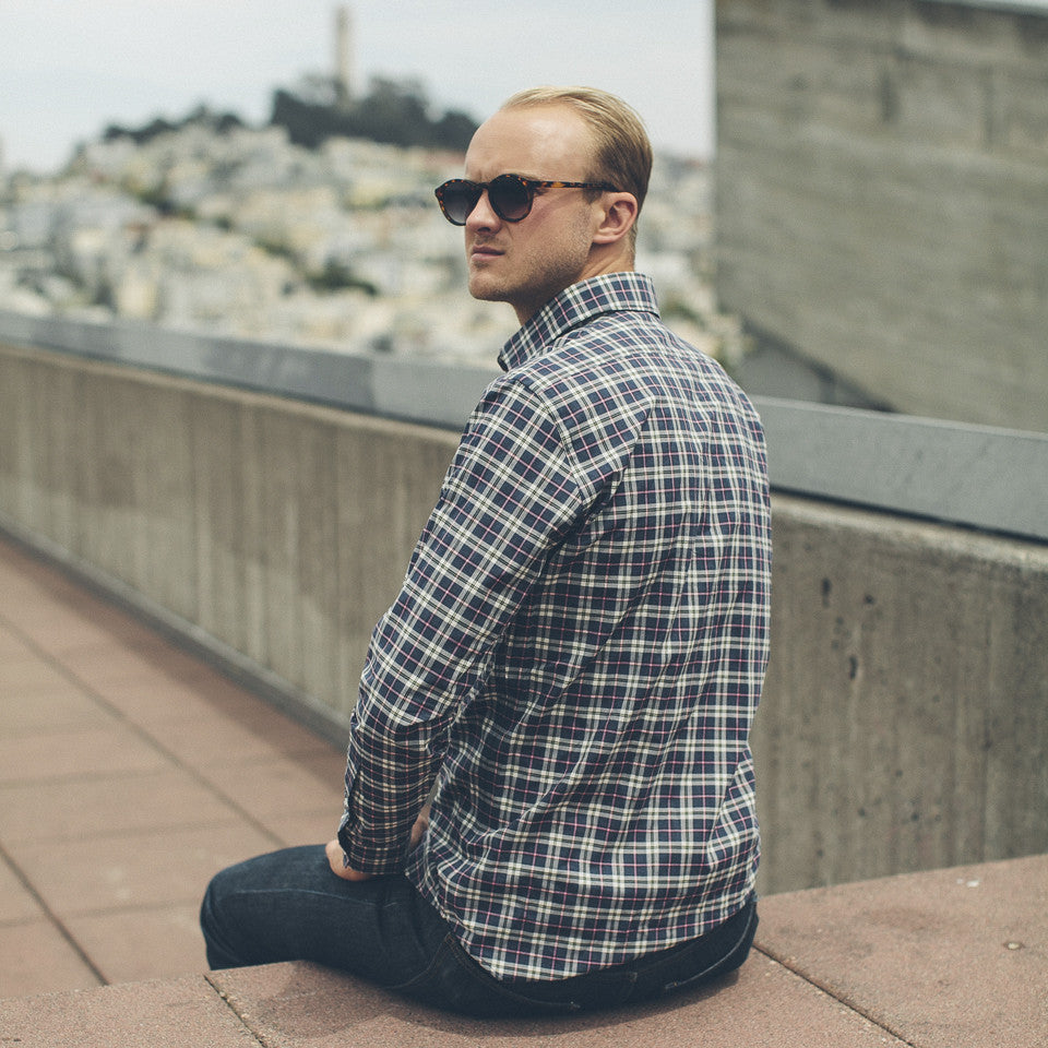 The Hyde in Navy Washed Poplin: Alternate Image 6, Wovens by Taylor Stitch