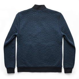 The Inverness Bomber in Navy Knit Quilt: Alternate Image 9