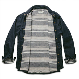 The Chore Jacket in Navy Dry Wax Canvas: Alternate Image 8