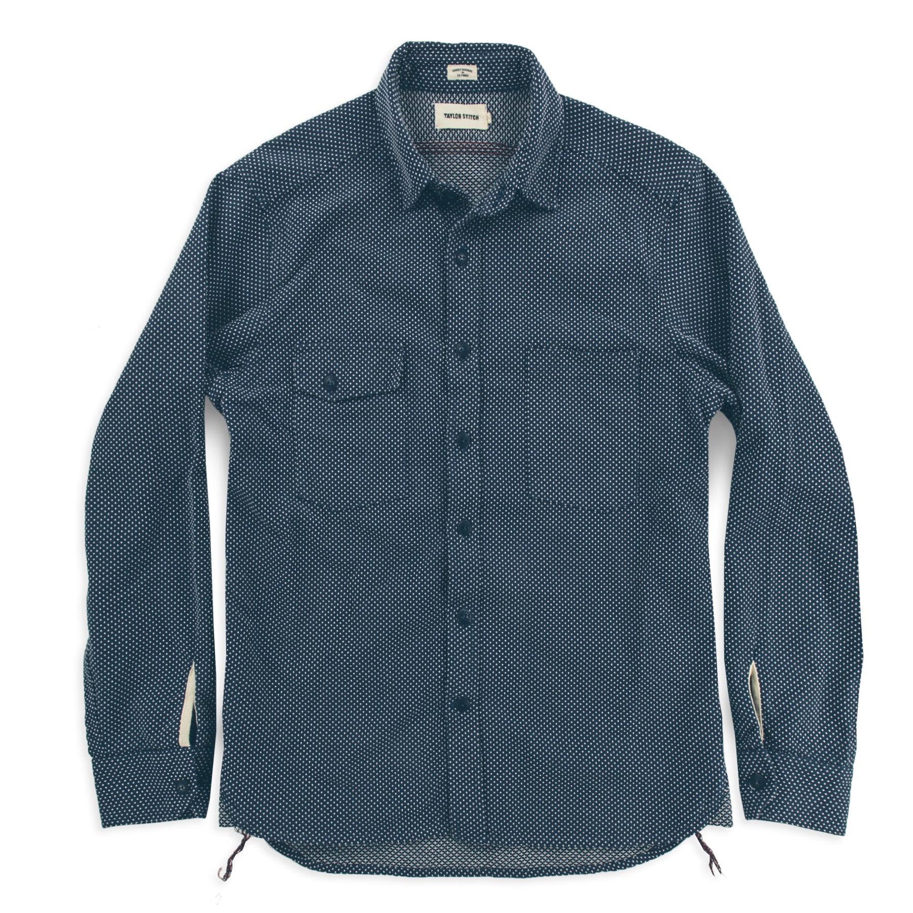 The Utility Shirt in Indigo Cross Jacquard: Alternate Image 2, Wovens by Taylor Stitch