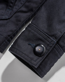material shot of the cuffs on The Ojai Jacket in Indigo, Outerwear by Taylor Stitch