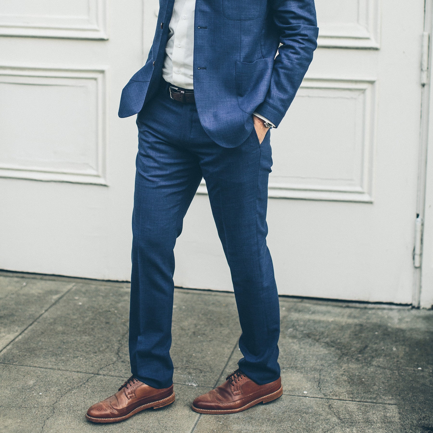 The Telegraph Trouser in Cobalt: Alternate Image 1, Pants by Taylor Stitch