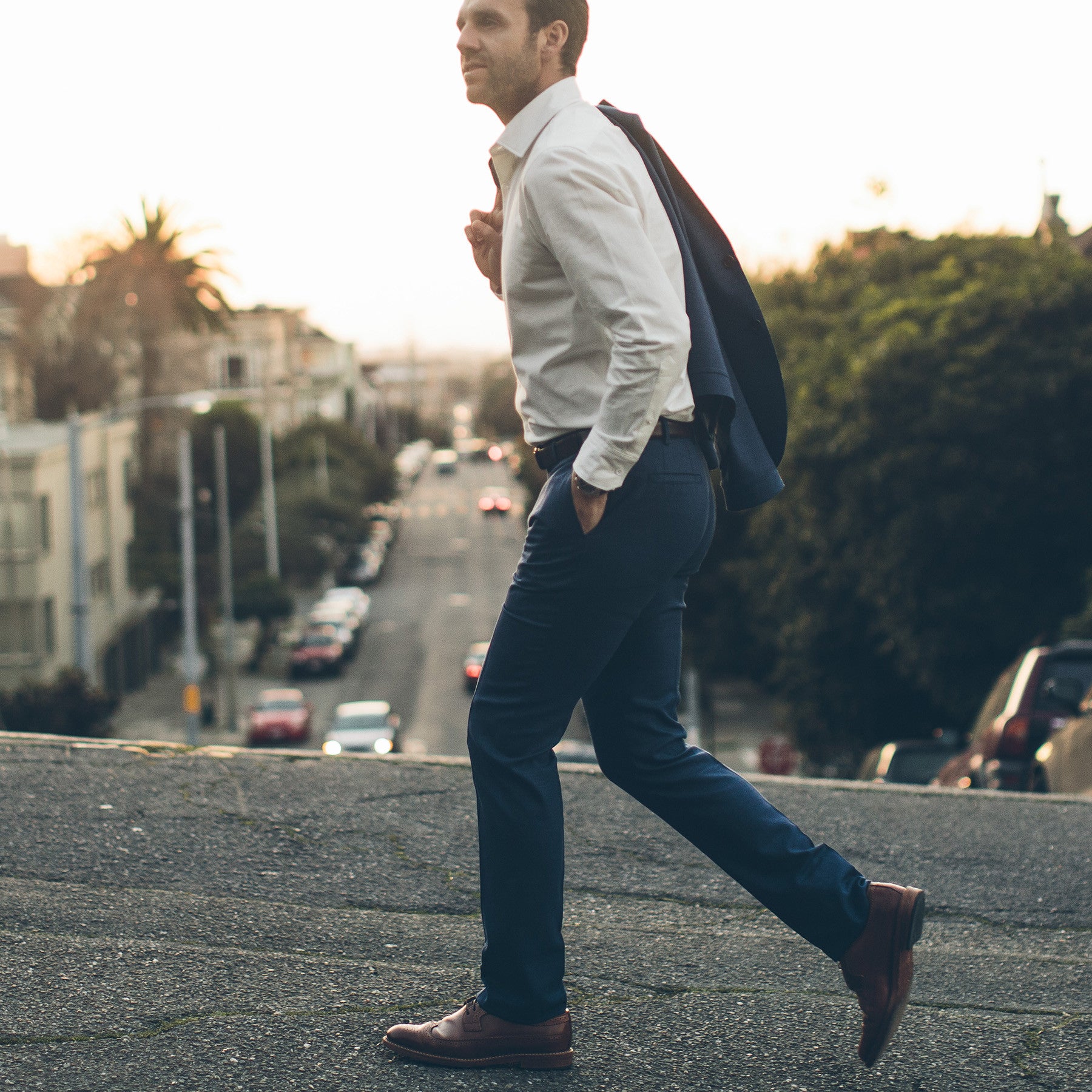 The Telegraph Trouser in Cobalt: Alternate Image 4, Pants by Taylor Stitch