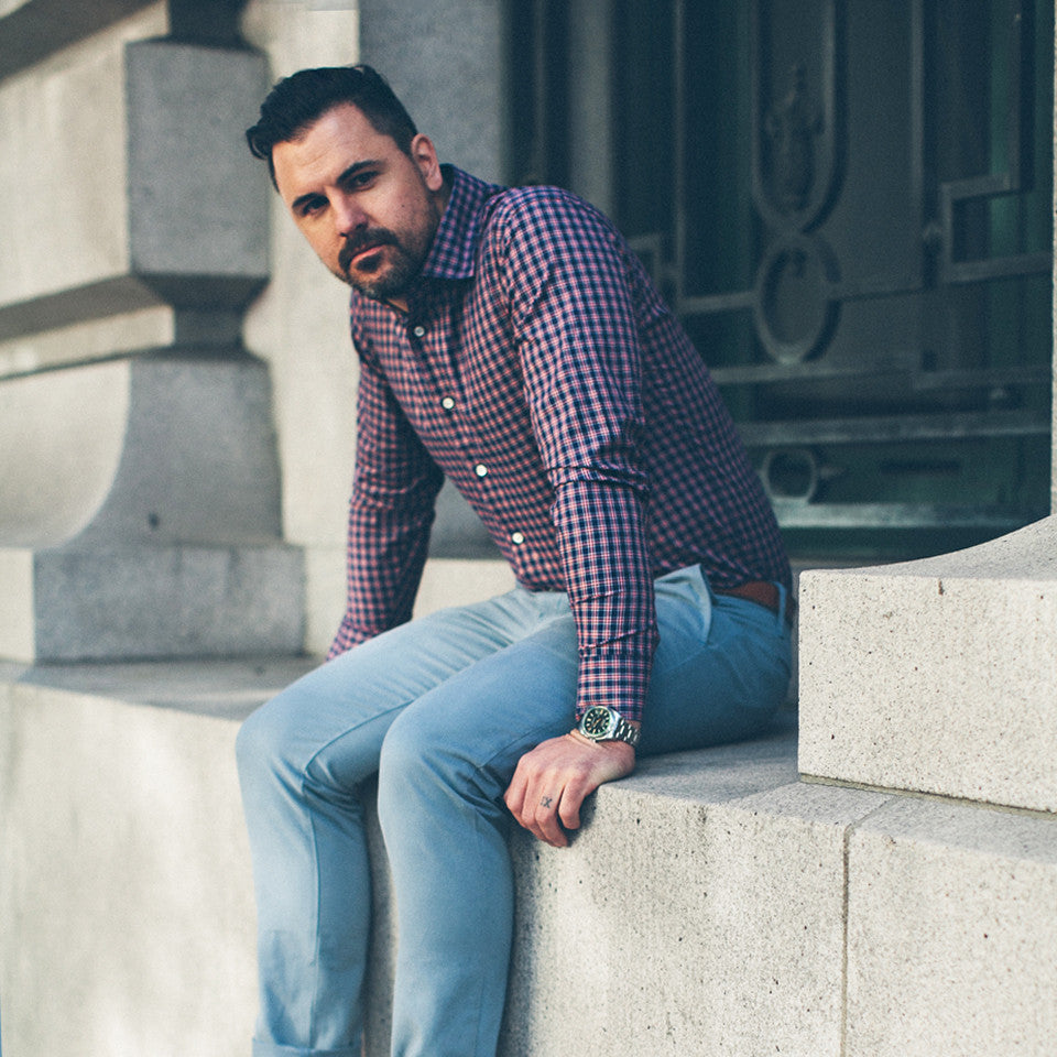 The Hyde in Navy Plaid: Alternate Image 3, Wovens by Taylor Stitch