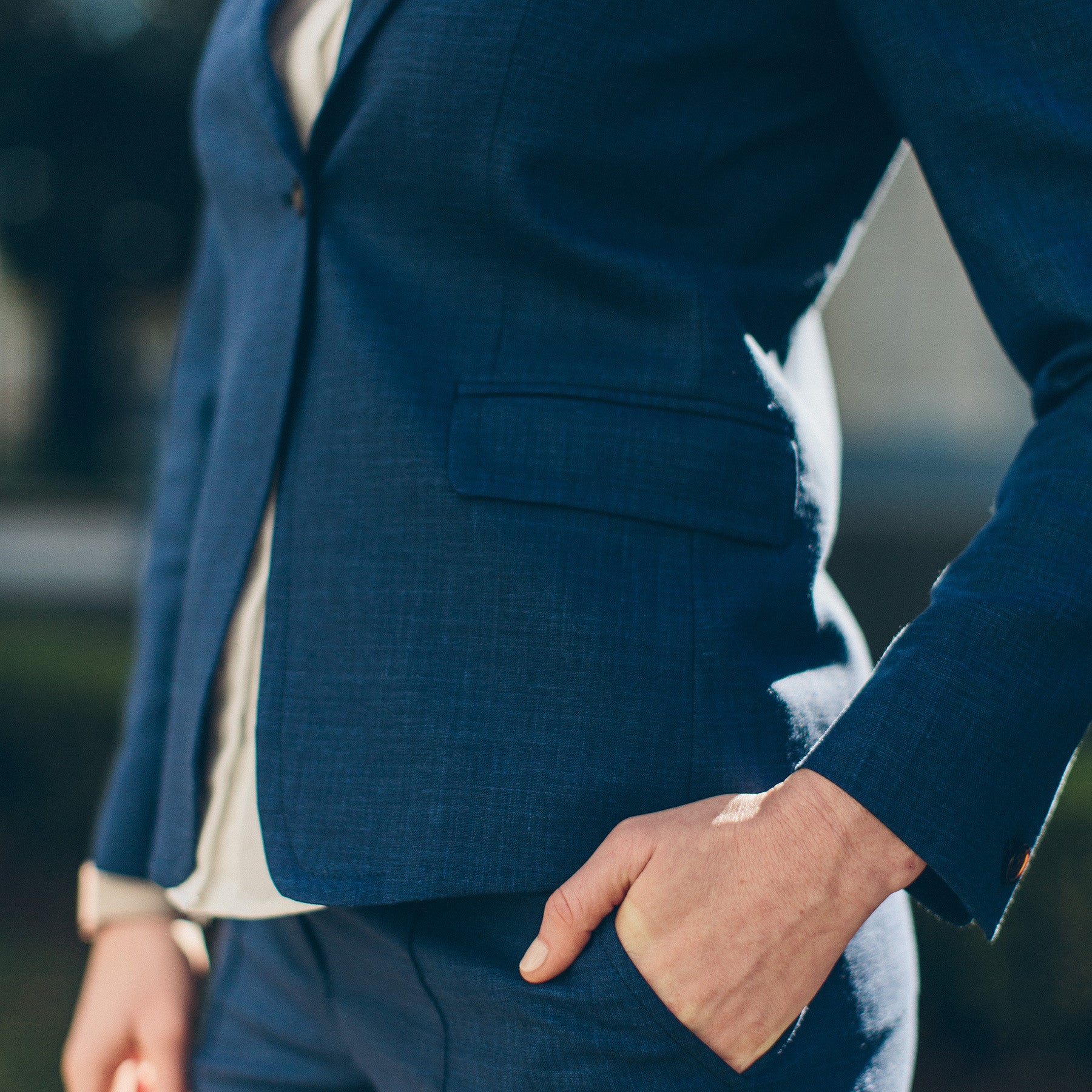 The Telegraph Blazer in Cobalt: Alternate Image 4, Outerwear by Taylor Stitch