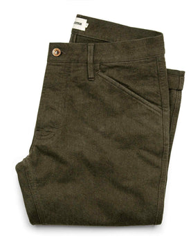 The Camp Pant in Heather Olive Twill: Featured Image, Pants by Taylor Stitch
