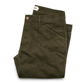The Camp Pant in Heather Olive Twill: Featured Image
