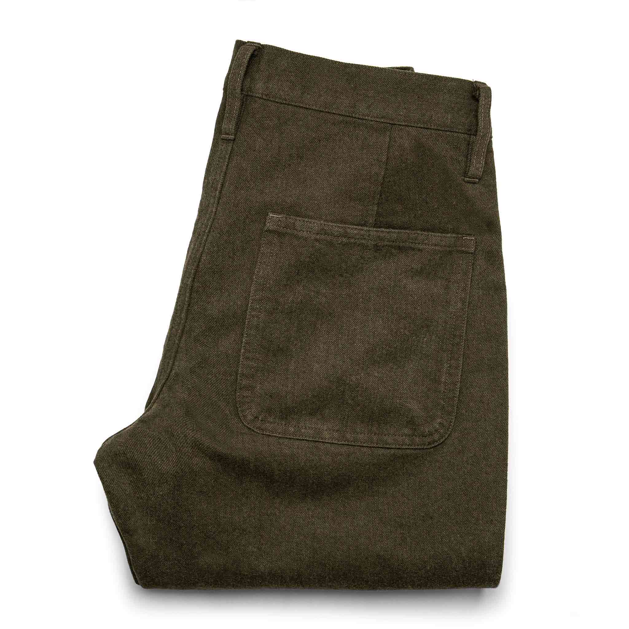 The Camp Pant in Heather Olive Twill: Alternate Image 8, Pants by Taylor Stitch