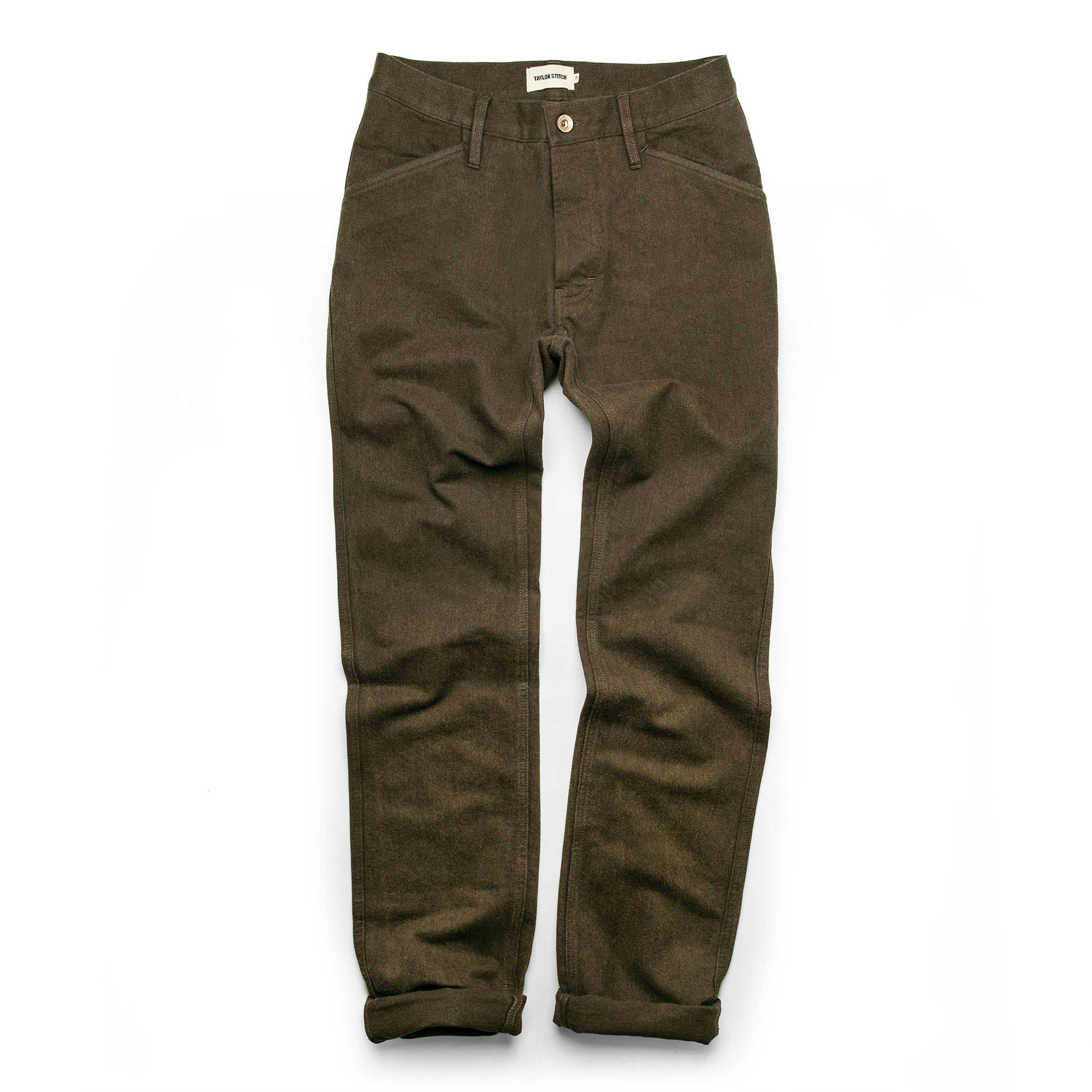 The Camp Pant in Heather Olive Twill: Alternate Image 9, Pants by Taylor Stitch
