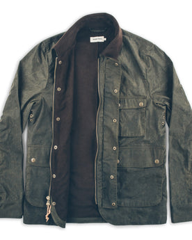 The Rover Jacket in Dark Olive Beeswaxed Canvas: Alternate Image 7, Outerwear by Taylor Stitch