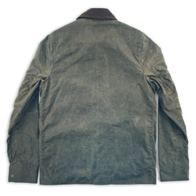 waxed cotton jacket back view