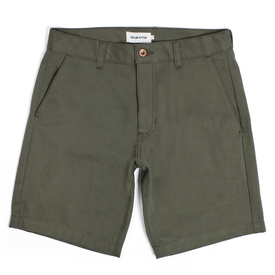 Traveler Shorts in Olive Twill: Featured Image, Shorts by Taylor Stitch