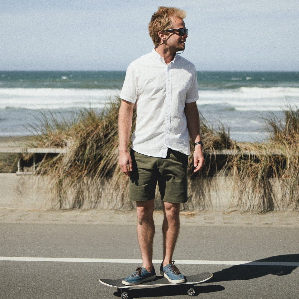 Traveler Shorts in Olive Twill: Alternate Image 2, Shorts by Taylor Stitch