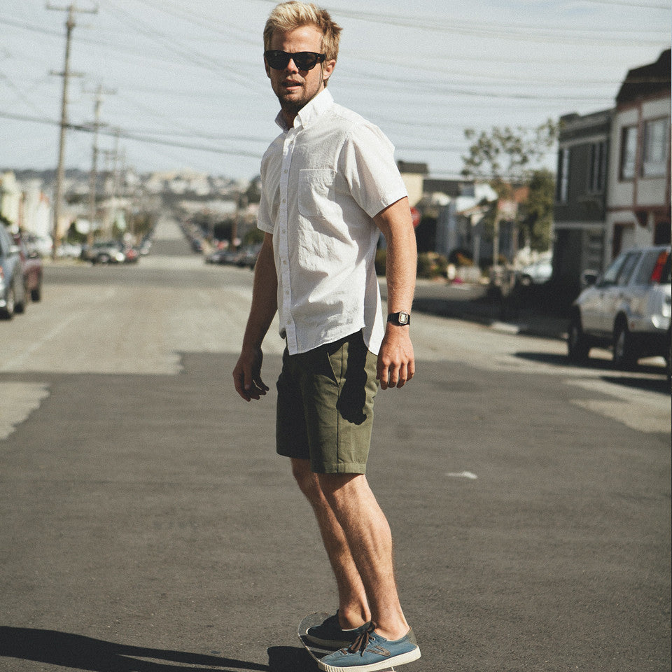 Traveler Shorts in Olive Twill: Alternate Image 4, Shorts by Taylor Stitch