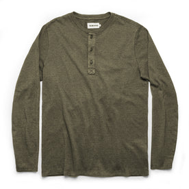 The Heavy Bag Henley in Fatigue Green - featured image