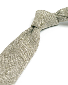 Olive Linen Chambray Tie: Alternate Image 1, Accessories by Taylor Stitch