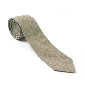 Olive Linen Chambray Tie: Featured Image