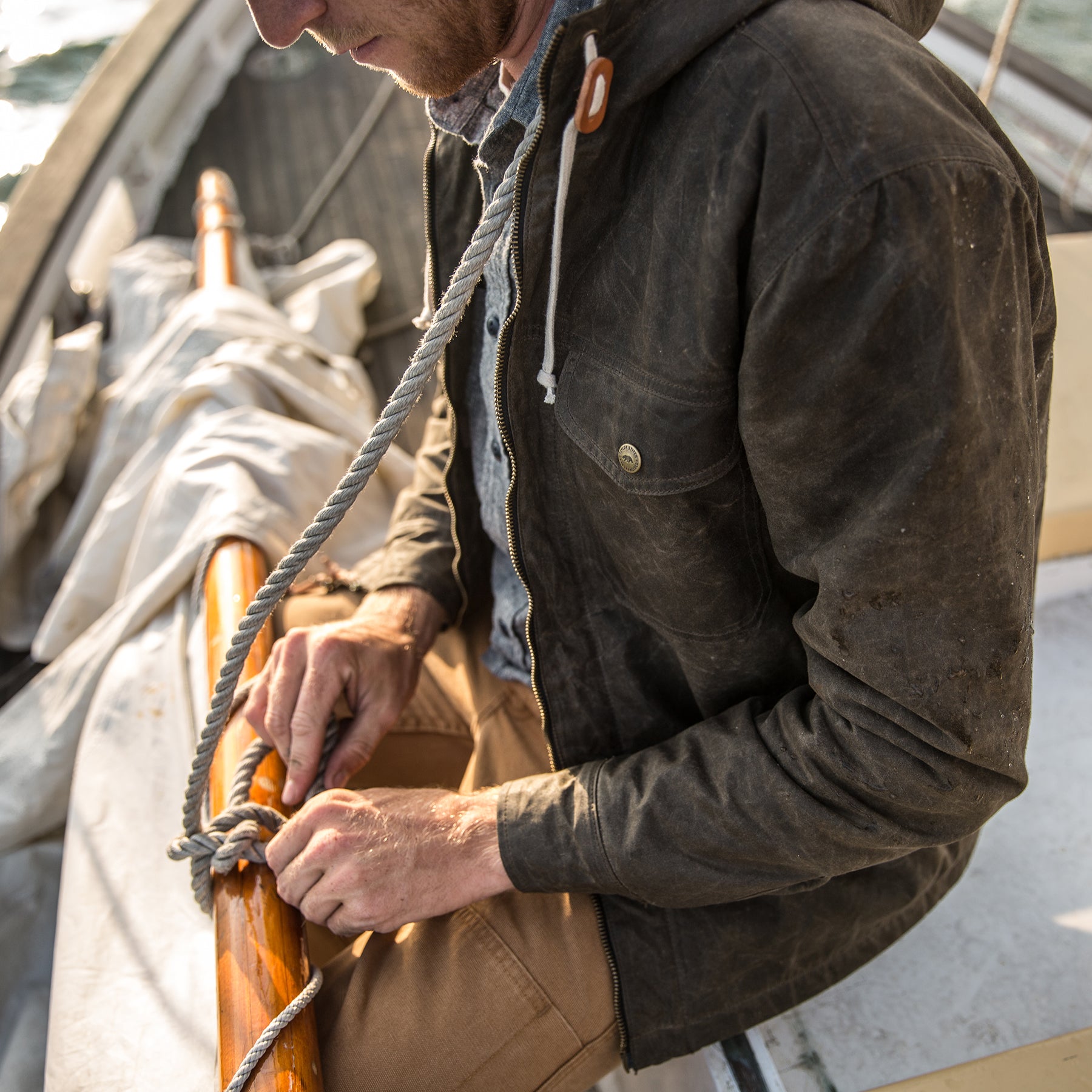 The Winslow Parka in Olive: Alternate Image 4, Outerwear by Taylor Stitch