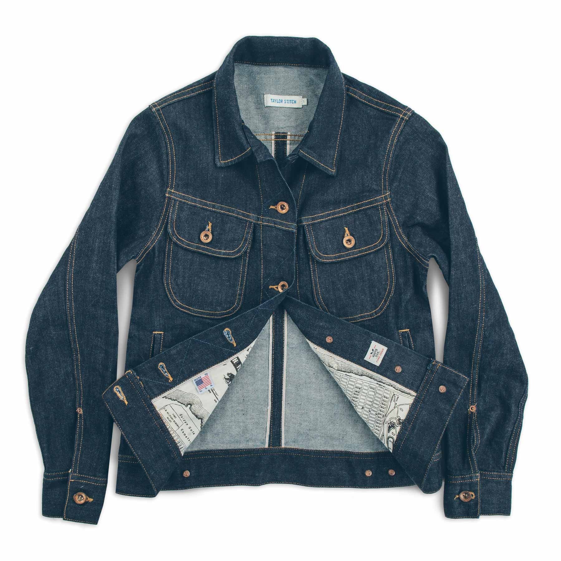 The Pacific Jacket in Cone Mills Stretch Selvage: Alternate Image 6, Outerwear by Taylor Stitch
