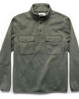 The Pack Pullover in Slate Grid Fleece: Featured Image, Knits by Taylor Stitch