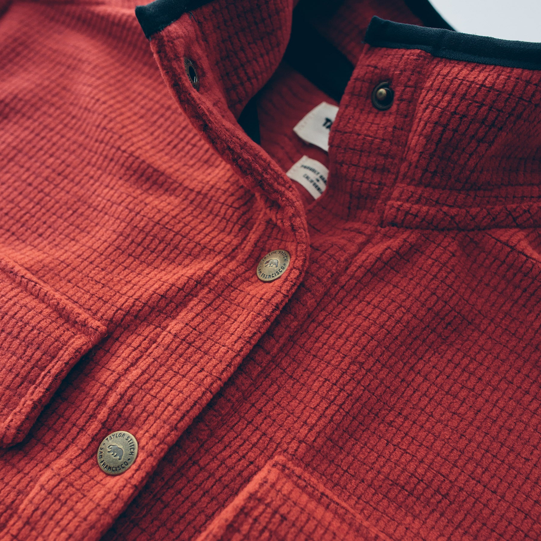 The Pack Pullover in Red Polartec Fleece: Alternate Image 2, Outerwear by Taylor Stitch