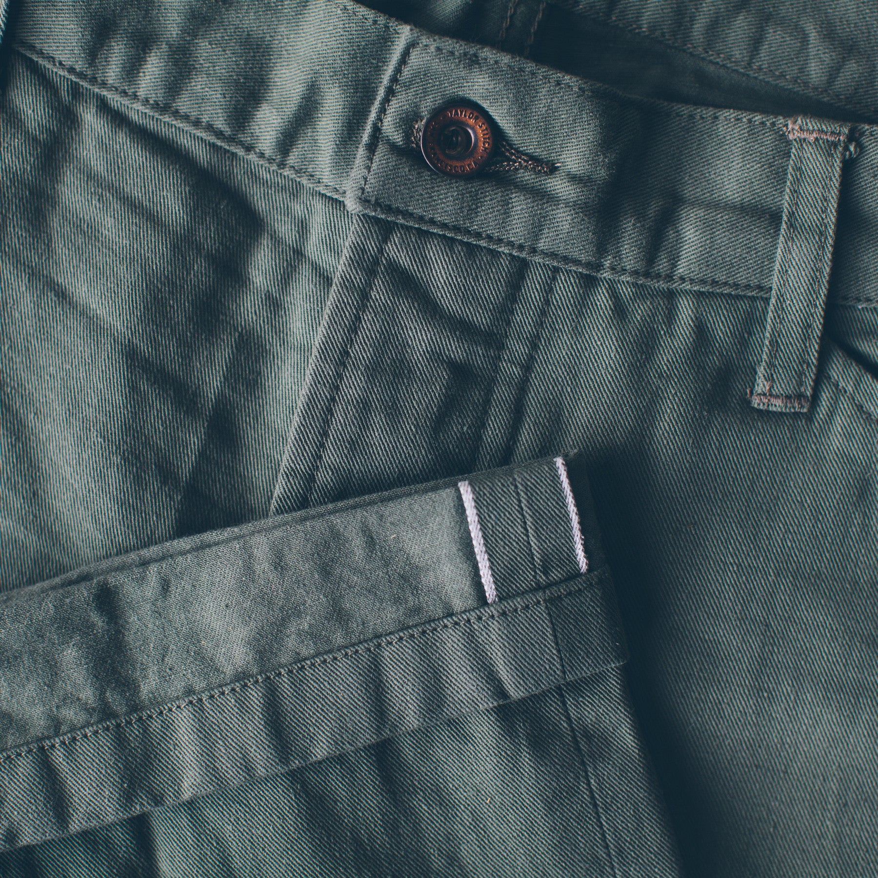 The Camp Pant in Olive Drab Selvage: Alternate Image 1, Pants by Taylor Stitch