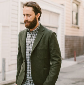 The Jack in Grey & Hunter Green Plaid