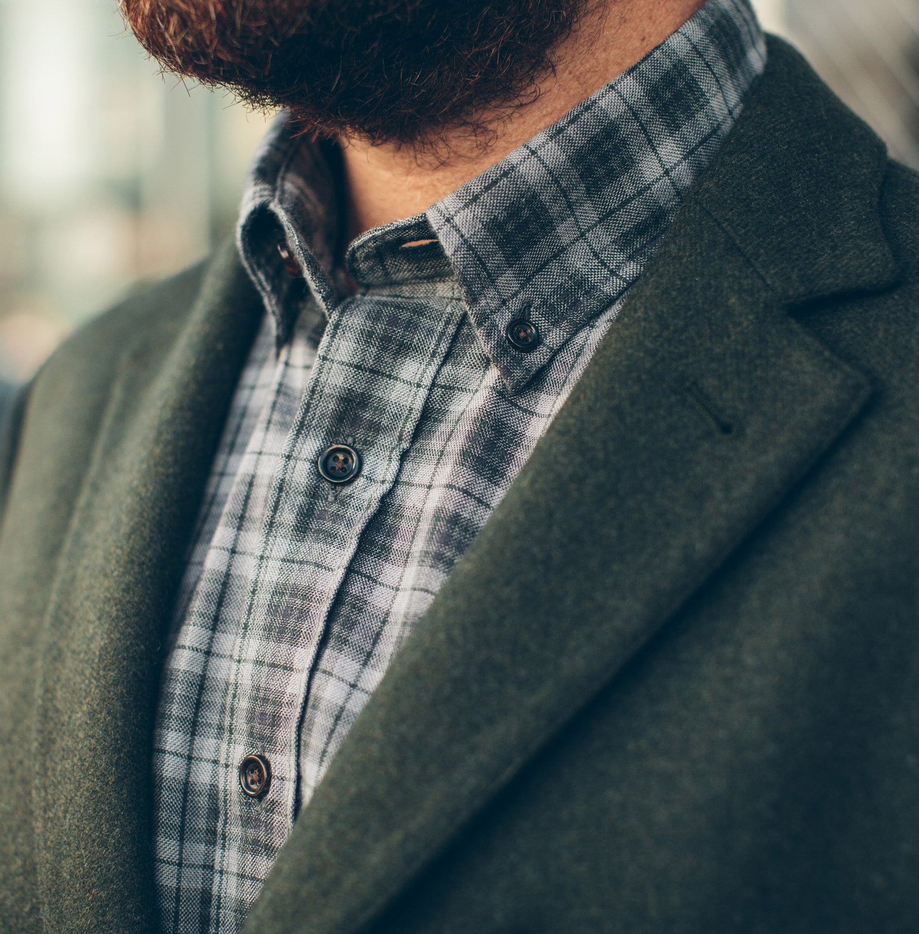 The Jack in Grey & Hunter Green Plaid: Alternate Image 5, Wovens by Taylor Stitch