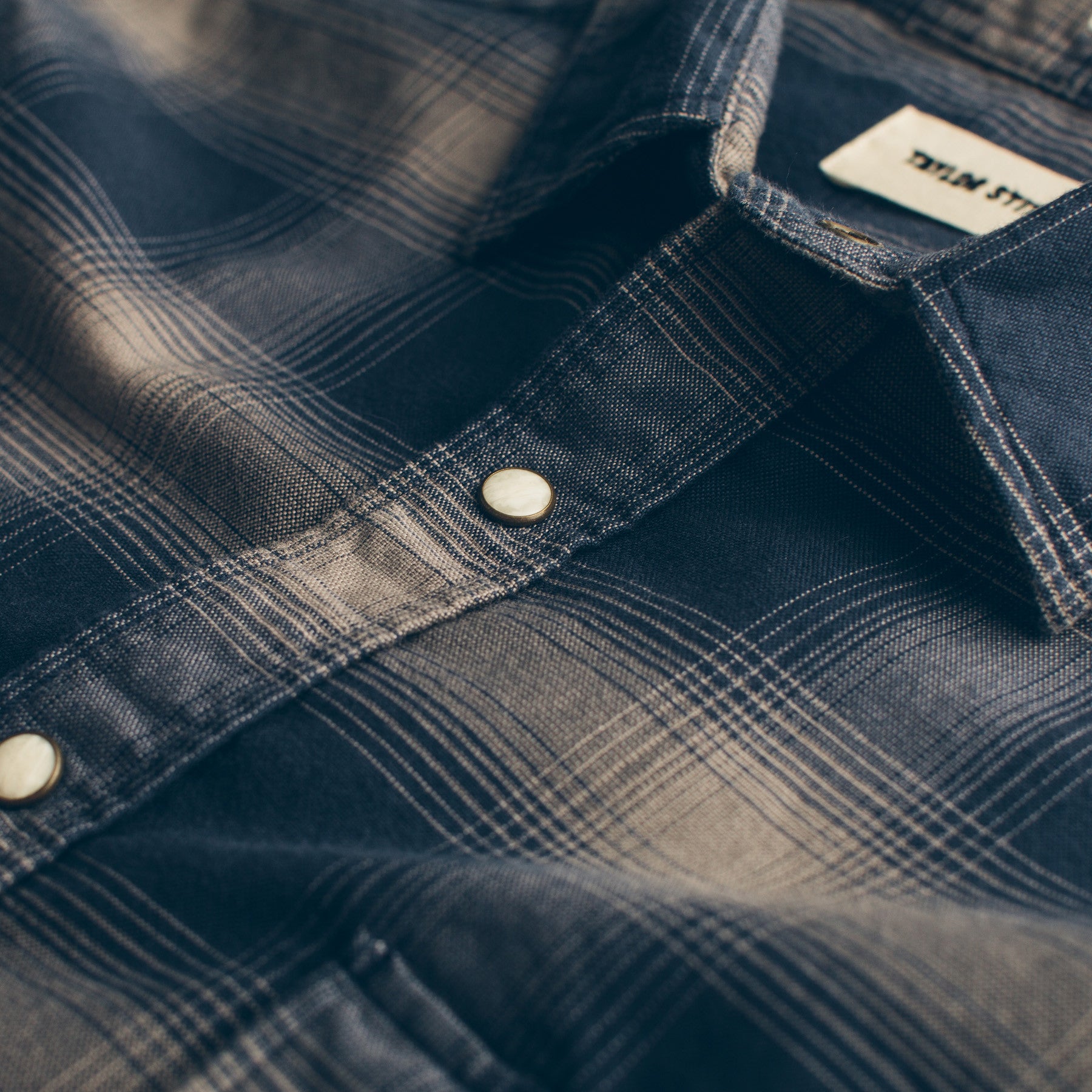 The Glacier Shirt in Navy & Grey Shadow Plaid: Alternate Image 2, Wovens by Taylor Stitch