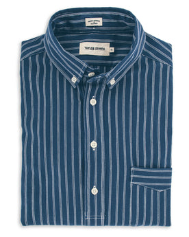 The Popover in Indigo Stripe: Featured Image, Wovens by Taylor Stitch