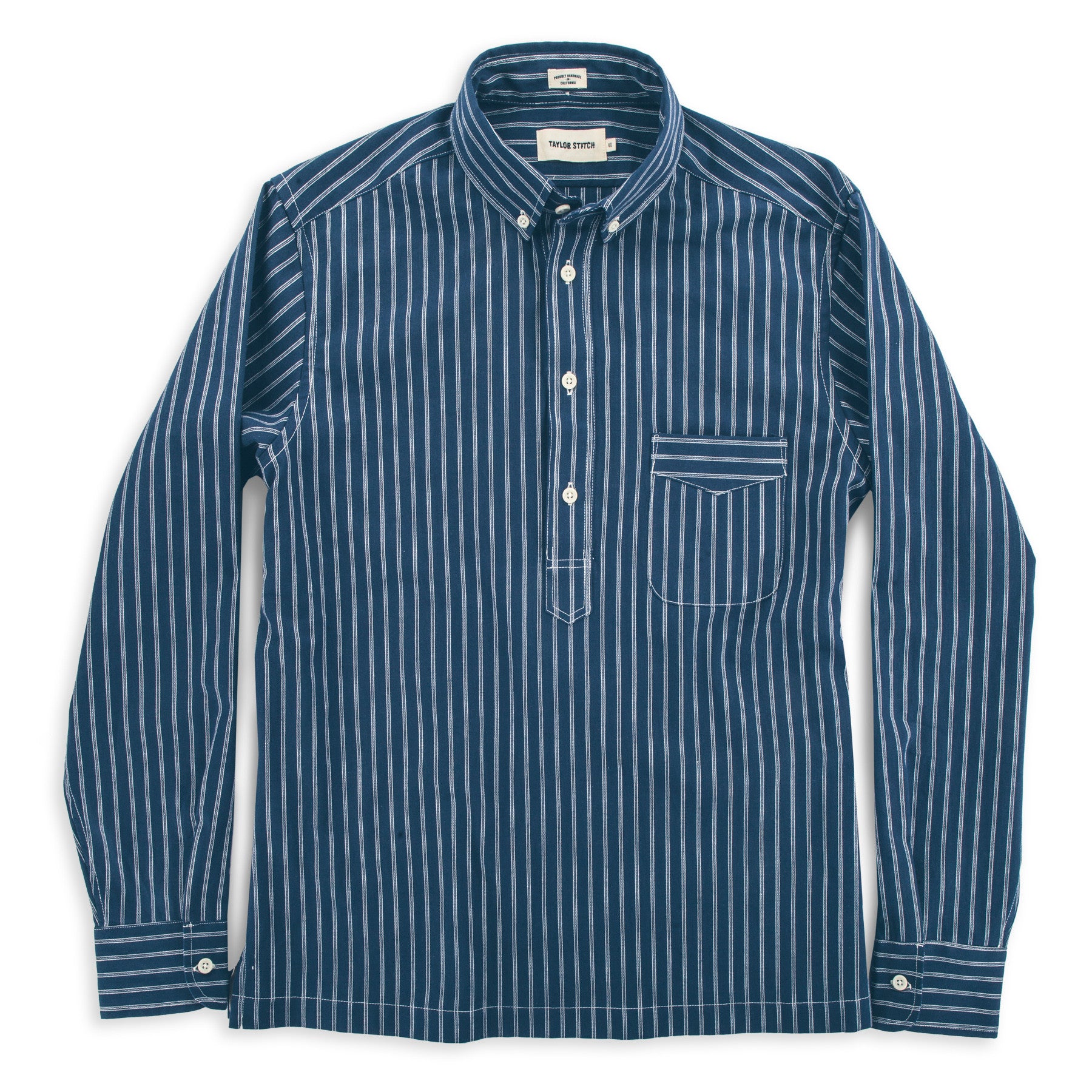 The Popover in Indigo Stripe: Alternate Image 2, Wovens by Taylor Stitch