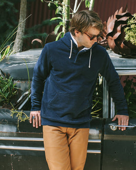 Indigo 3 Button Hooded Sweatshirt: Alternate Image 3, Knits by Taylor Stitch