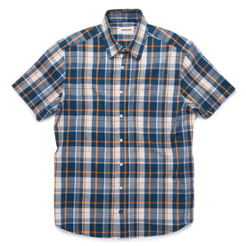 The Short Sleeve California in Blue Madras: Featured Image