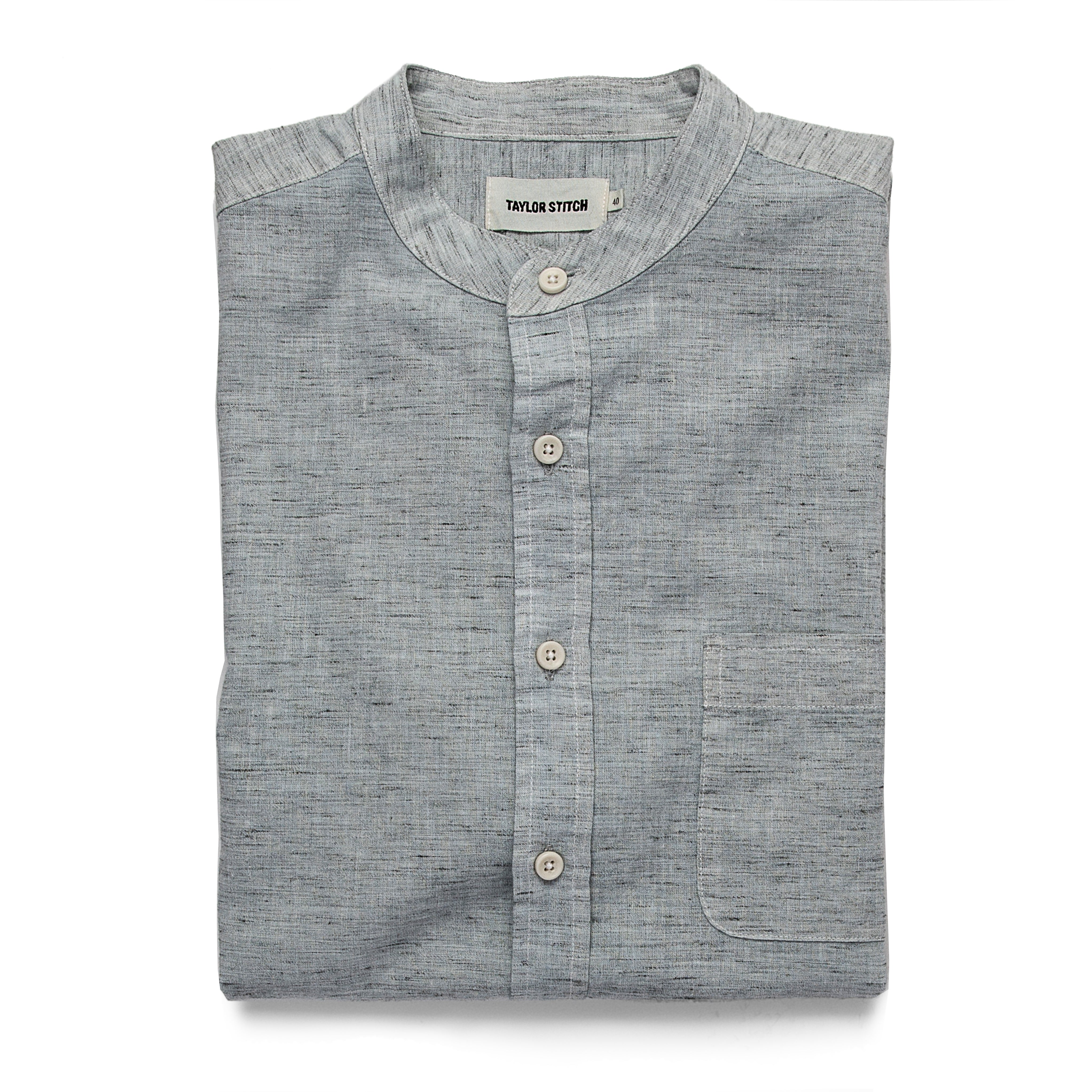 The Short Sleeve Bandit in Heather Grey: Alternate Image 6, Wovens by Taylor Stitch