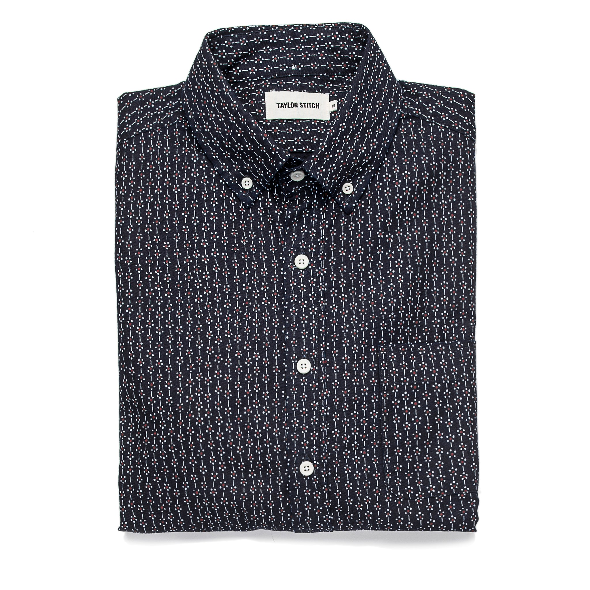 The Jack in Indigo Cherry Blossom: Featured Image, Wovens by Taylor Stitch